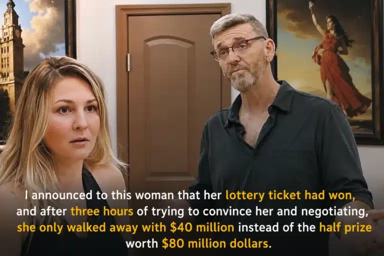 She finalized her divorce at 9 a.m. … and just three hours later, her ex-husband won $40 million! She then claimed half the prize. 💰