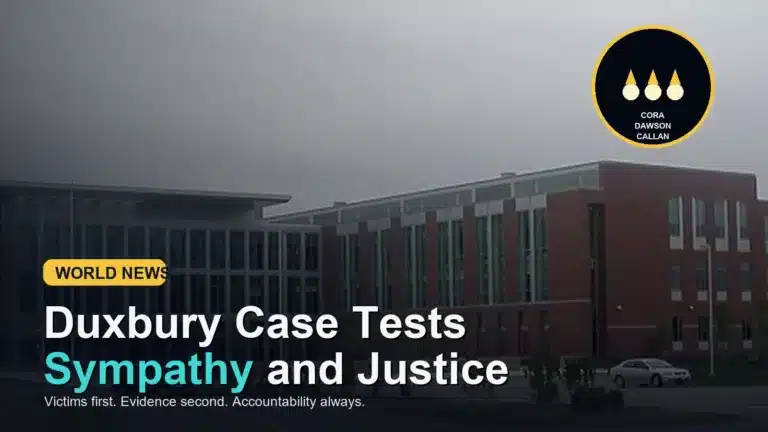 Duxbury Case Sympathy Debate: When Compassion Crosses Into Excuse