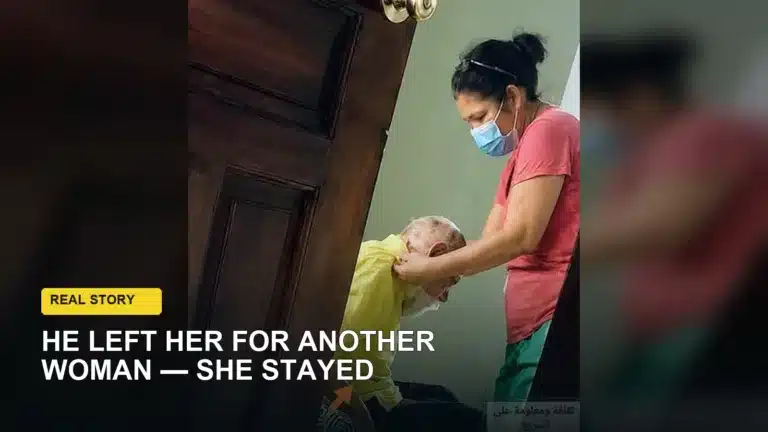 Imagine if he had left her for another woman… but she didn’t leave his father when he needed her. 😮