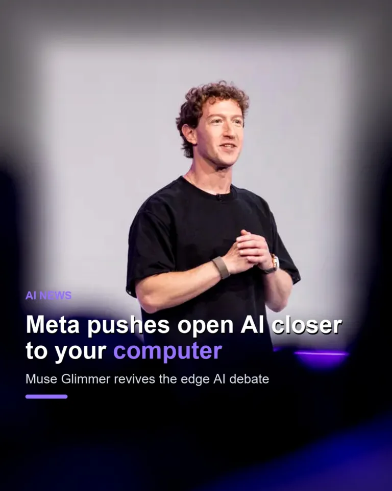 Meta Muse Glimmer: why local AI on a personal computer matters